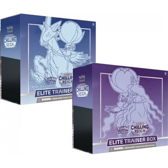 Pokémon TCG: Chilling Reign Elite Trainer Box Set (Ice Rider Calyrex & Shadow Rider Calyrex)