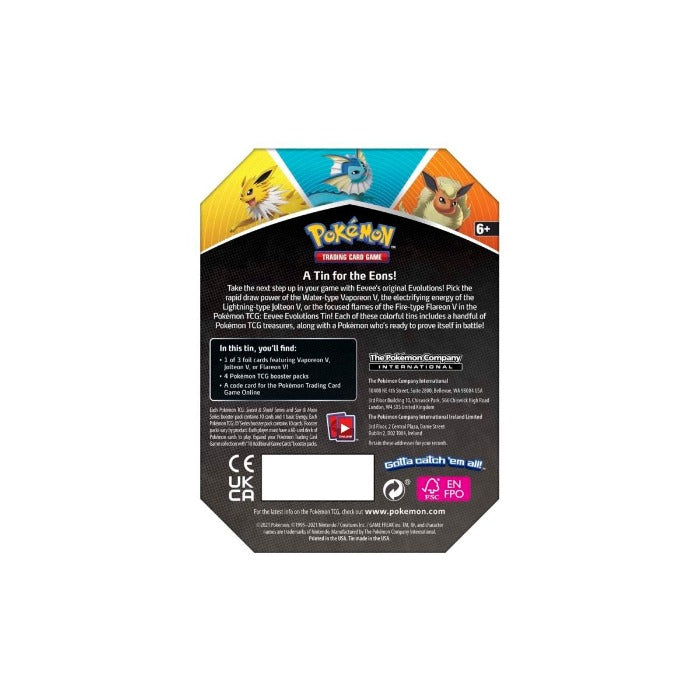 Pokémon TCG: Eevee Evolutions Tin - Flareon V