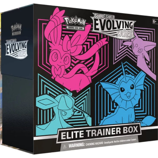 Pokémon TCG: Evolving Skies Elite Trainer Box (Vaporeon, Espeon, Glaceon & Sylveon)