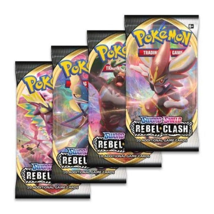 Pokémon TCG: Sword & Shield Rebel Clash Artwork Set - x4 Booster Packs