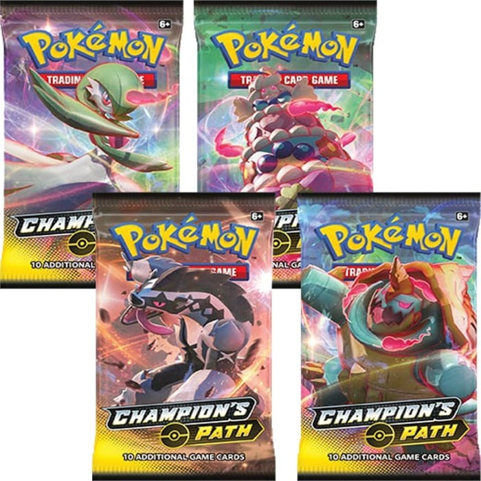 Pokémon TCG: Sword & Shield Champion's Path Artwork Set - x4 Booster Packs