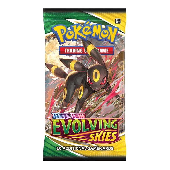 Pokémon TCG: Sword & Shield Evolving Skies Artwork Set - x4 Booster Packs